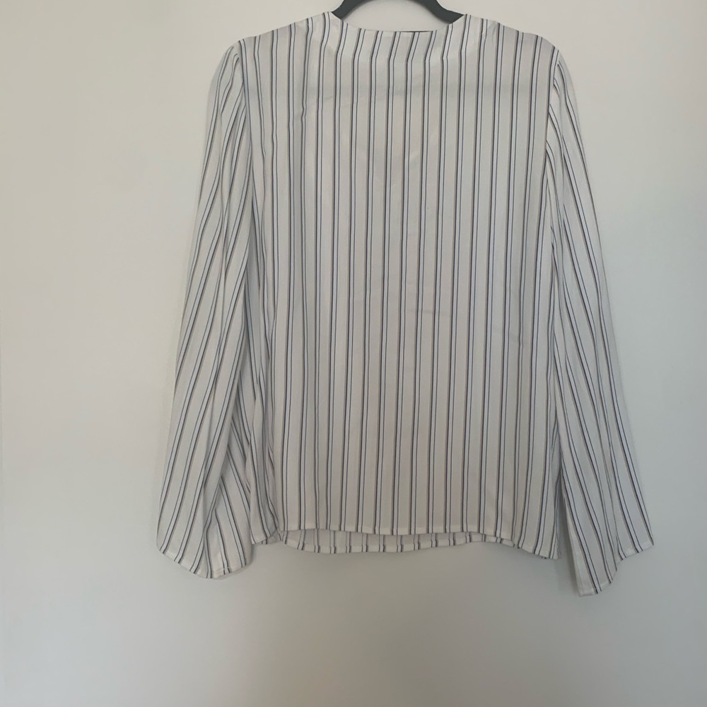 Wayf Stripe Top With Tie Front - image 2